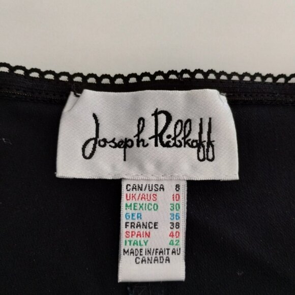 Joseph Ribkoff Casual Mid Rise Straight Leg Pants Black Size 8 - Picture 6 of 14